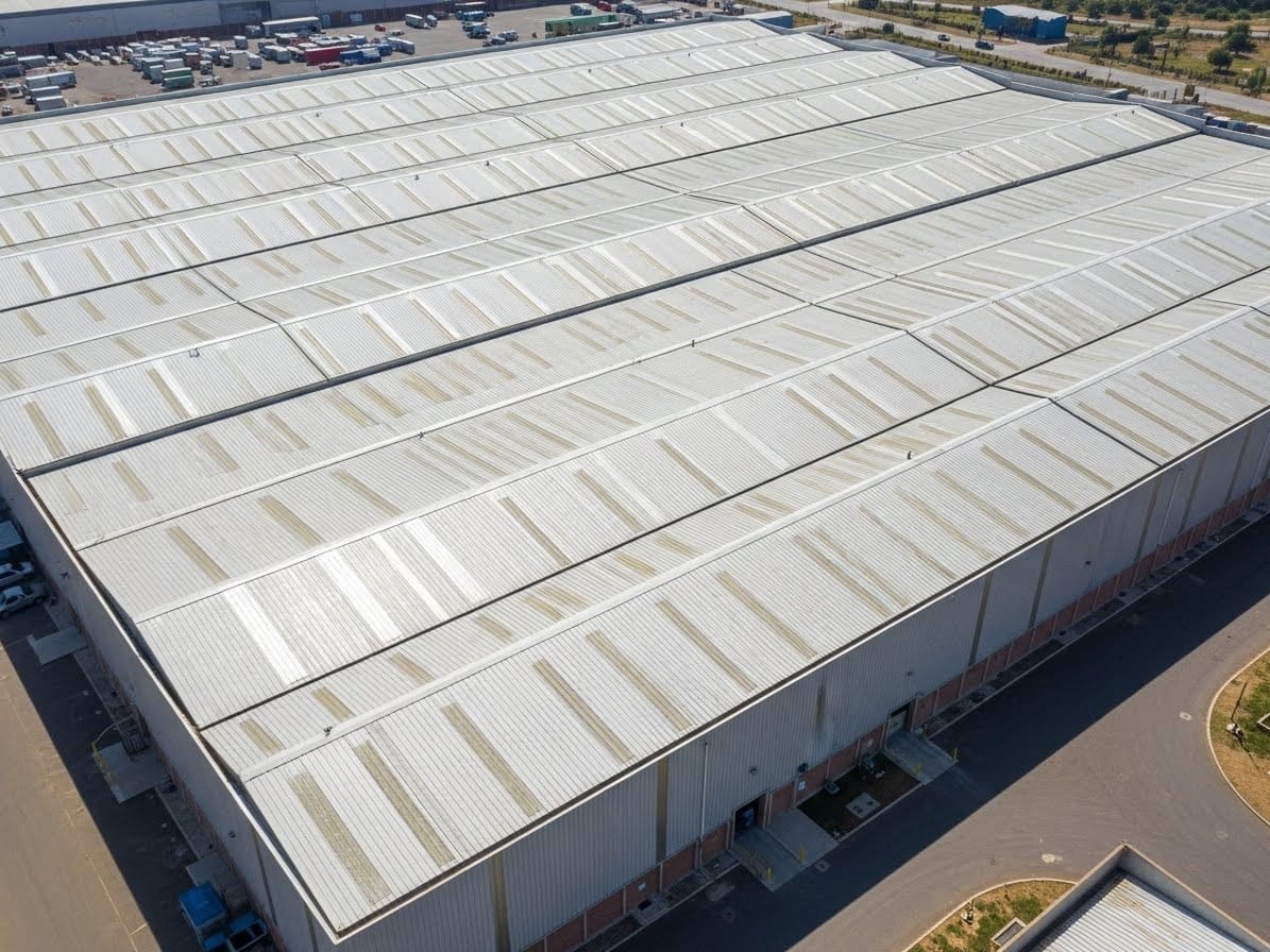 Wide Drone Shot of Expansive IBR Roof